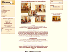 Tablet Screenshot of holzsauna.ch